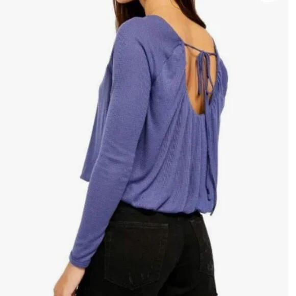 Free People We The Free Bondi Knit Waffle Thermal Top - Picture 3 of 10